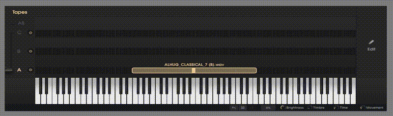 Step 3: Click on edit, disable stretch and adjust to your taste